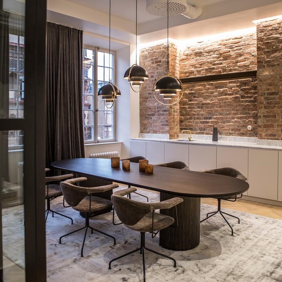 Danish Rotatable Metal Pendant Light S7