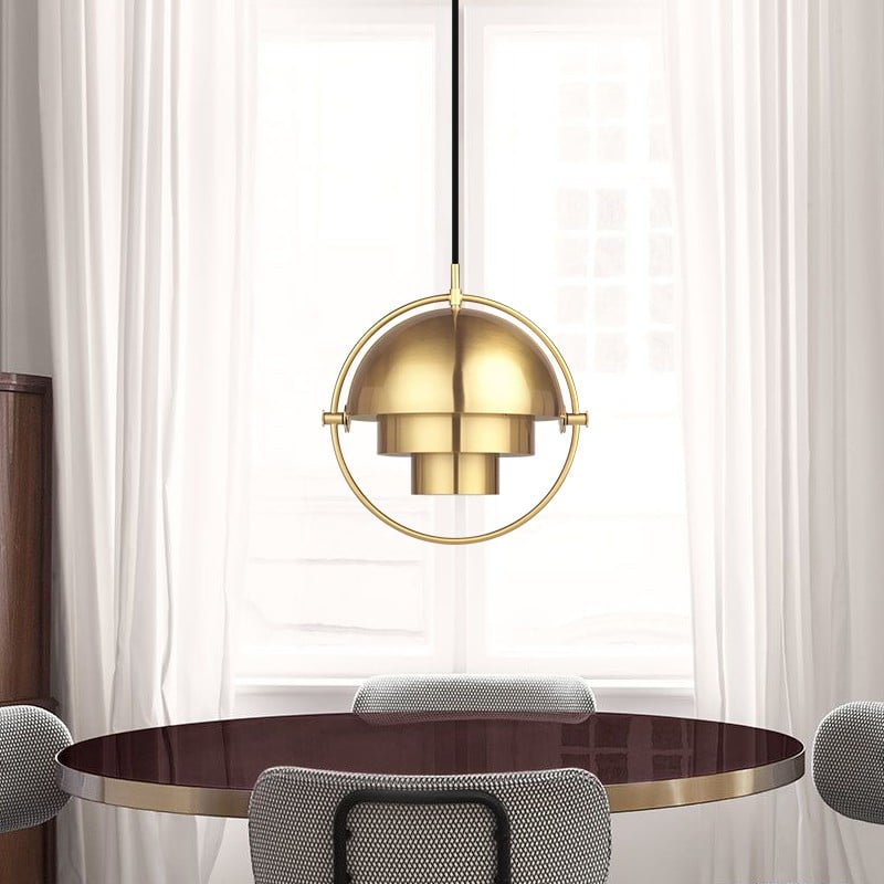 Danish Rotatable Metal Pendant Light S7