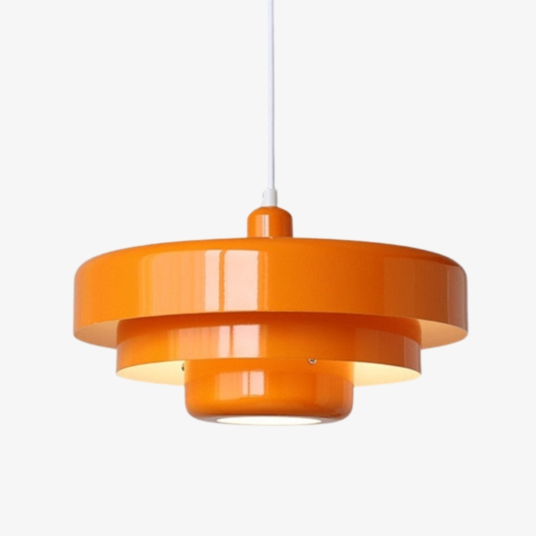 Orange Malero pendant, 1 Head