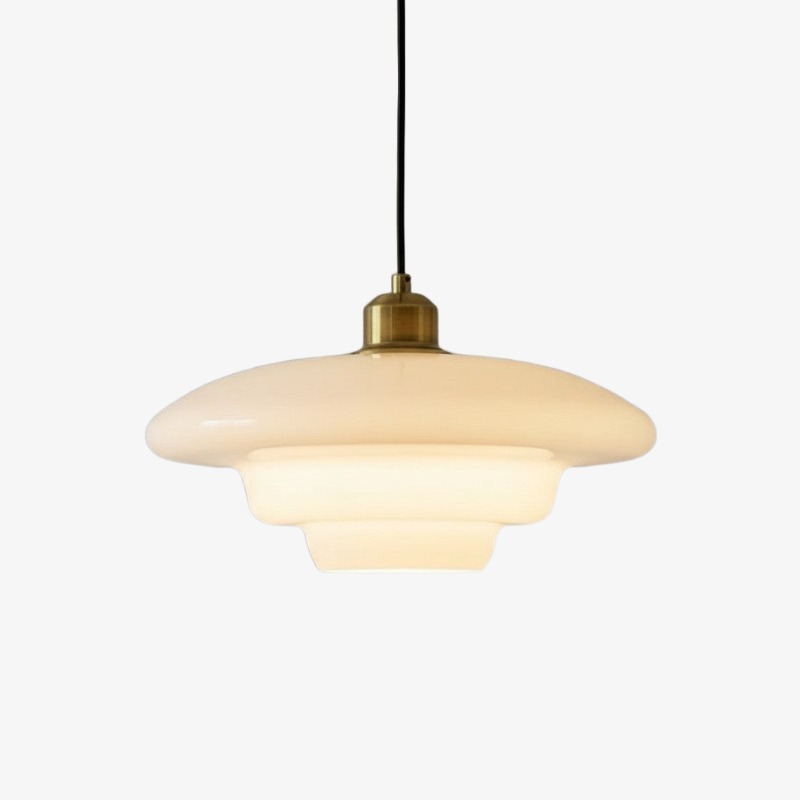 Design A milk-glass pendant