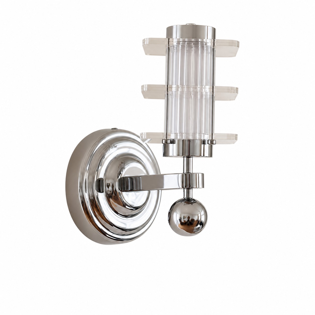 Bauhaus Ribbed Acrylic LED Wall Sconce
