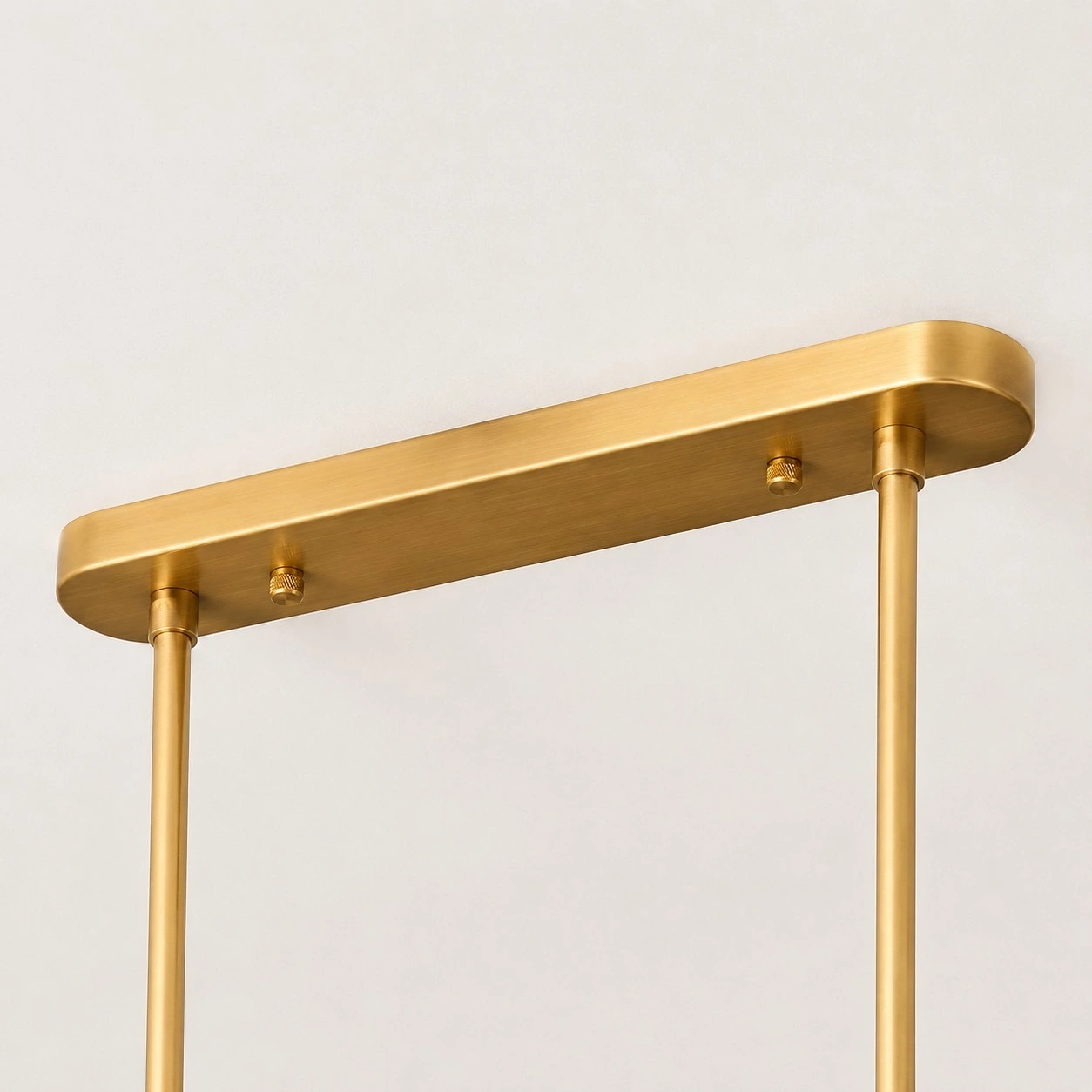 Dumora antique brass rectangular canopy close view