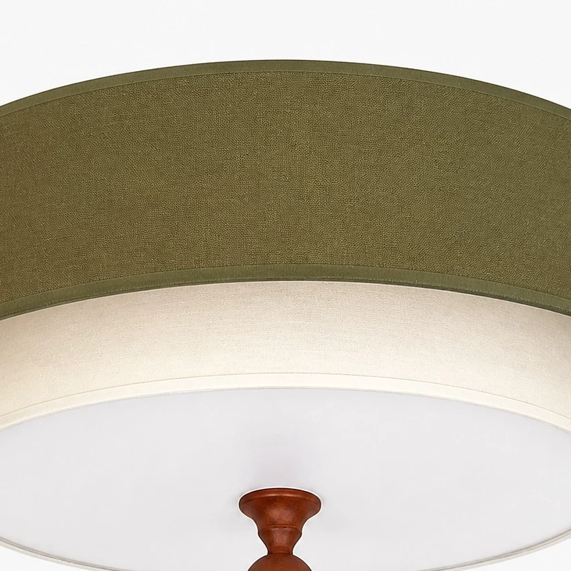 Close-up of olive green and white fabric texture