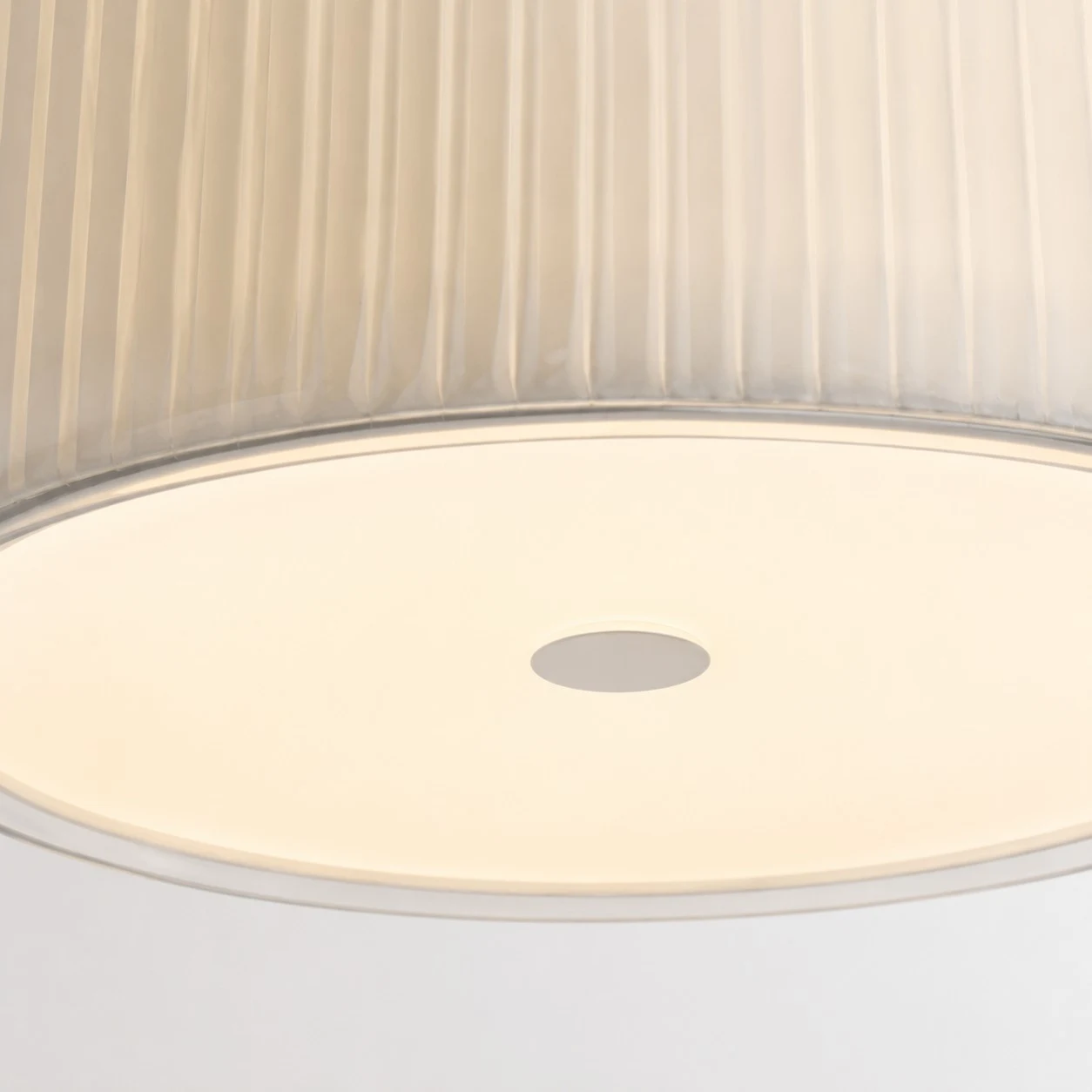 Warm underside of the flush mount ceiling light