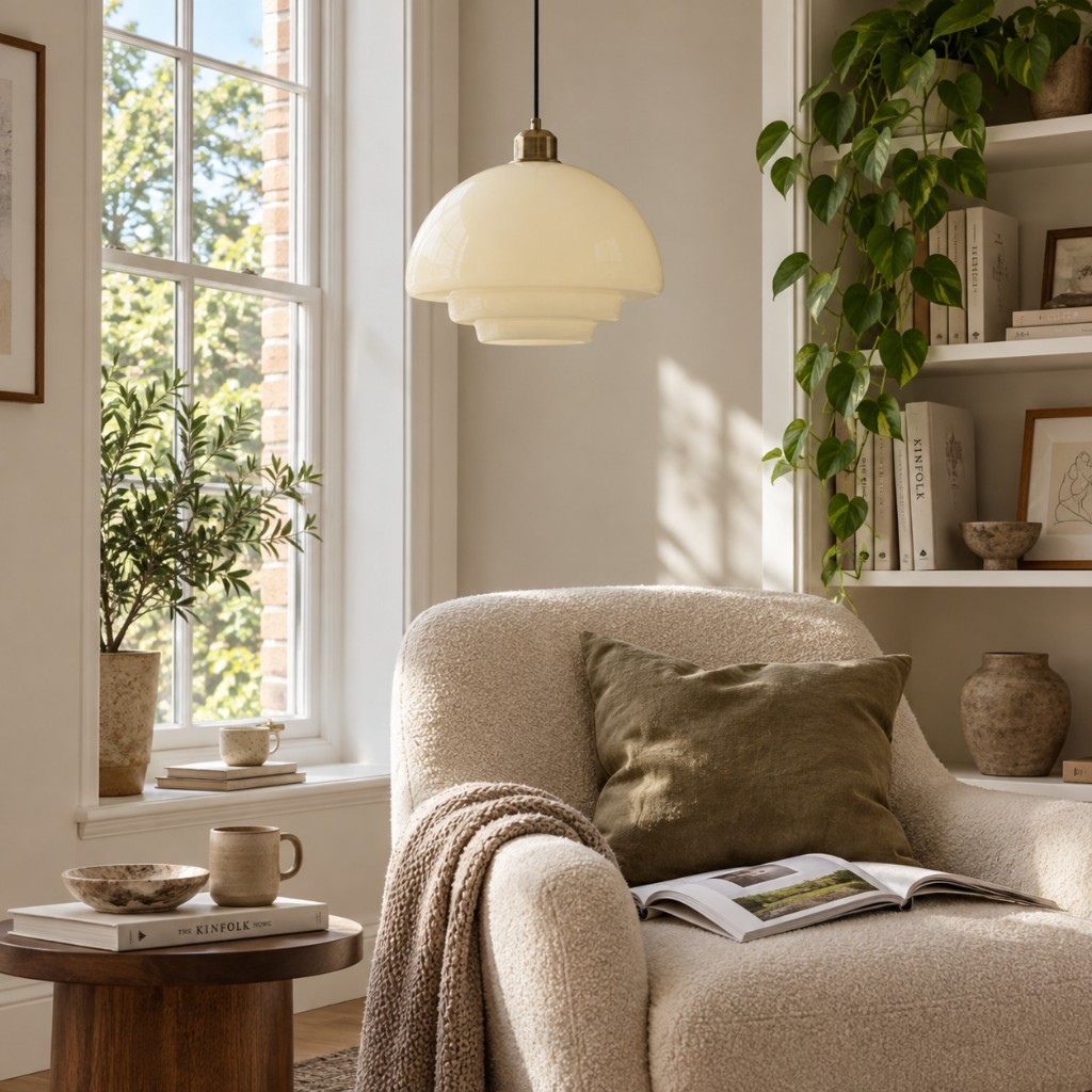 Design B in a reading corner, unlit