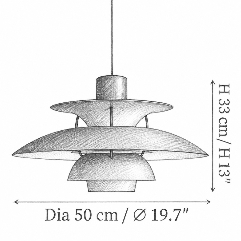 Size diagram: Dia 50 cm × H 33 cm