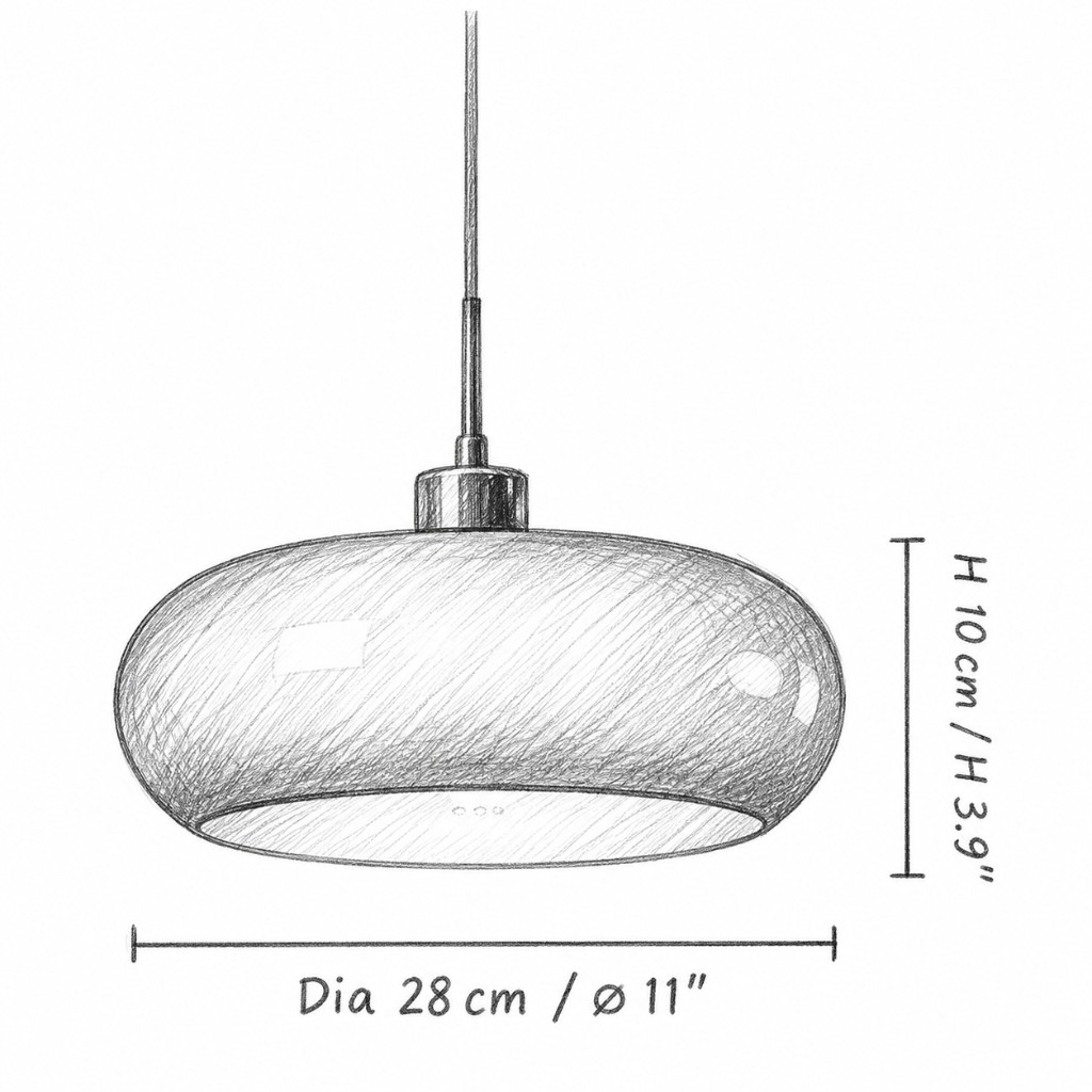 Size diagram: Dia 28 cm / Ø 11 in, H 10 cm / H 3.9 in