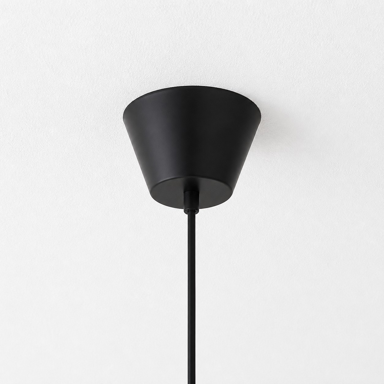 Metal cone canopy and hang