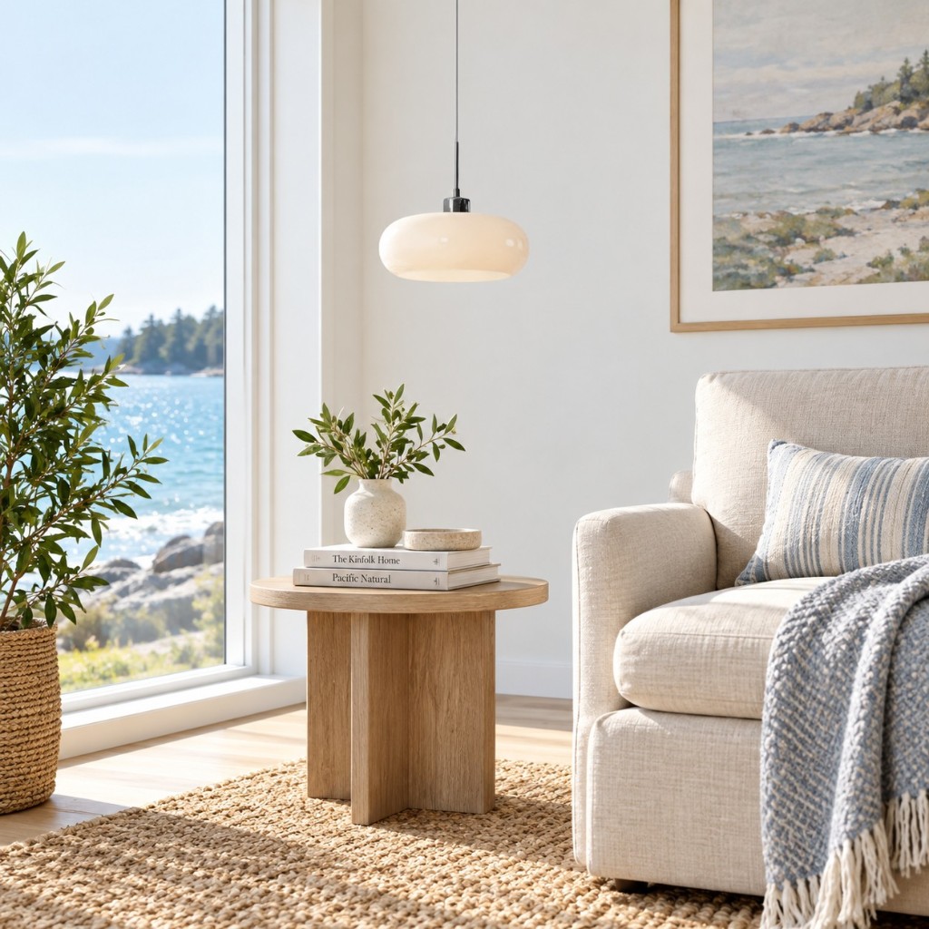 White Potivus Glow over a living-room table