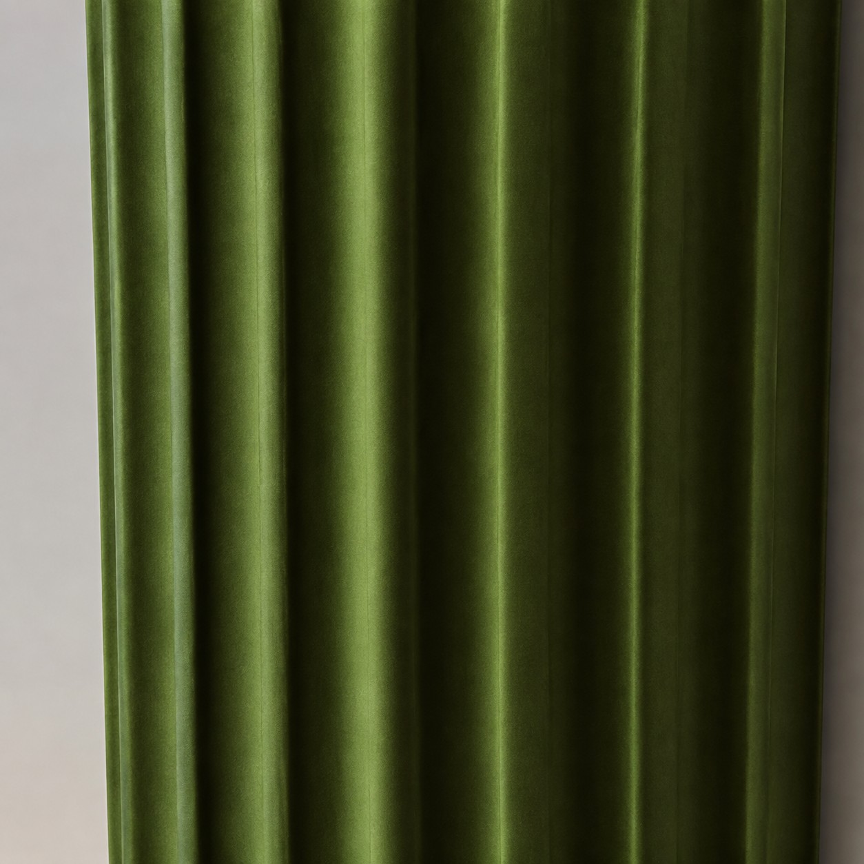 Close-up of the green fluted resin ribs