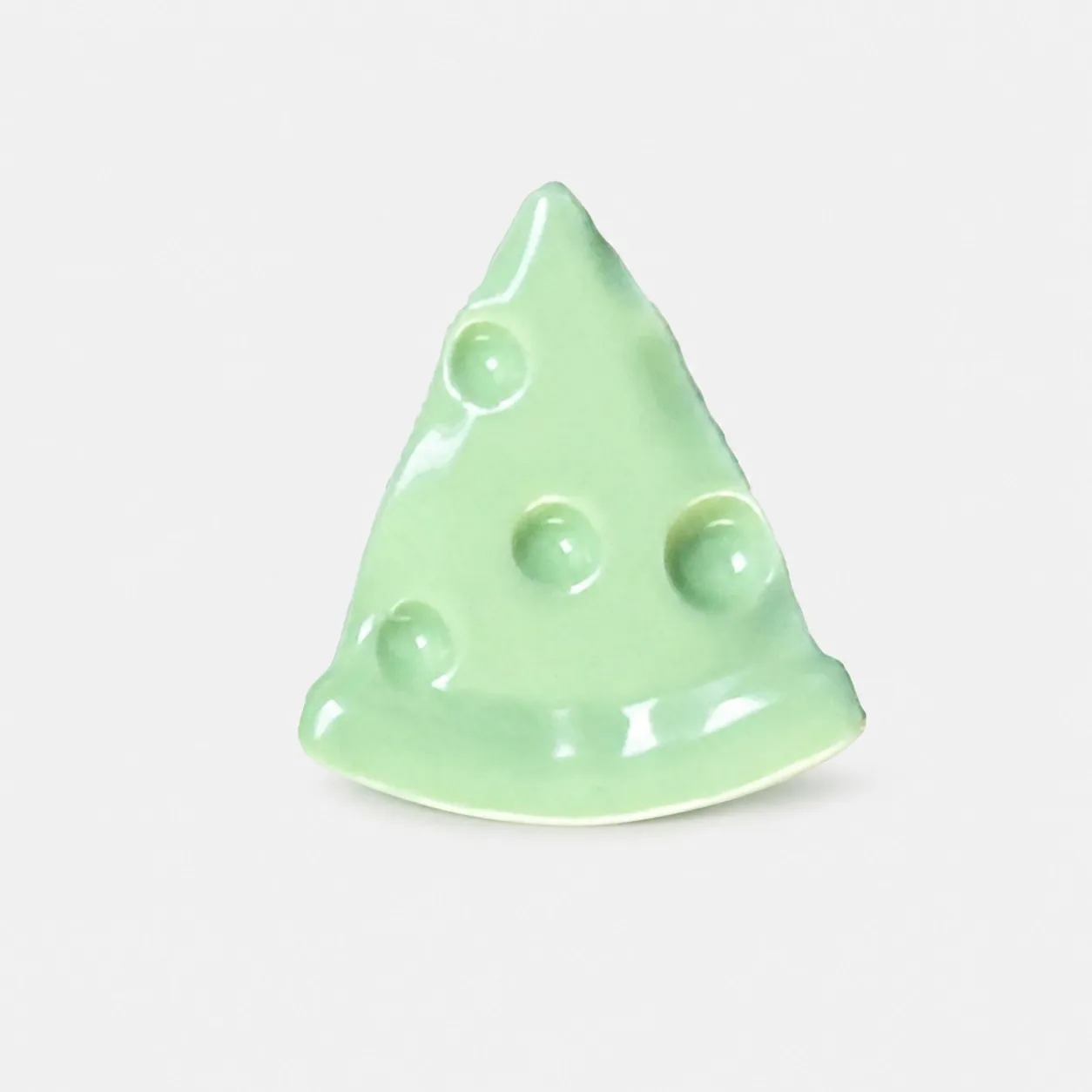 Cheese Slice Cabinet Knob - Mint Green