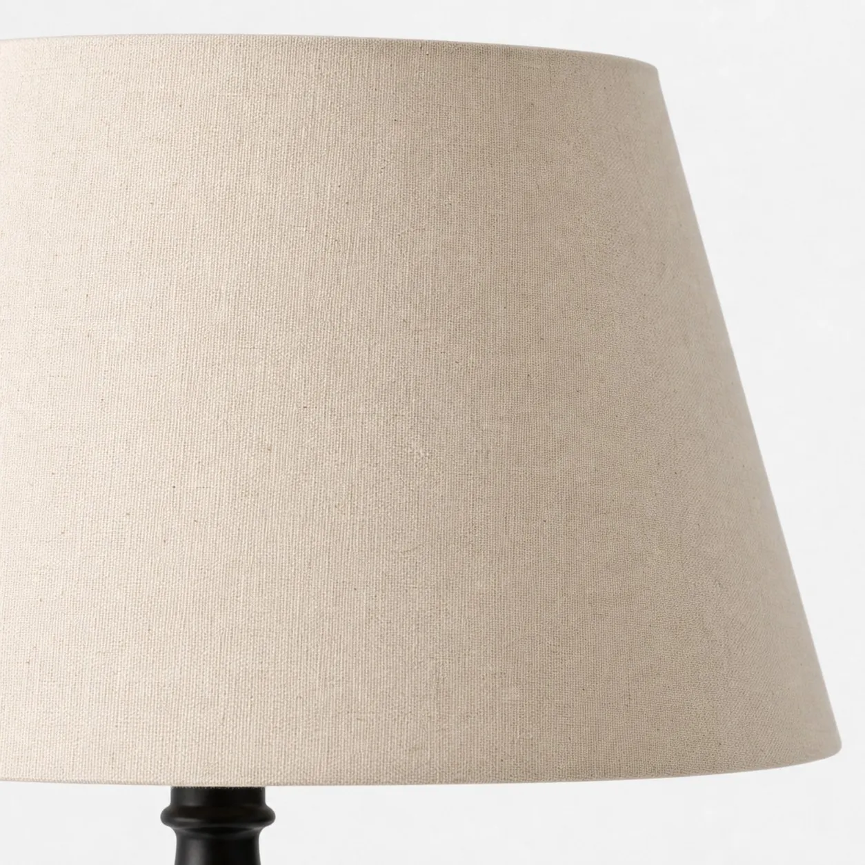 Turned-Wood Floor Lamp with Fabric Shade