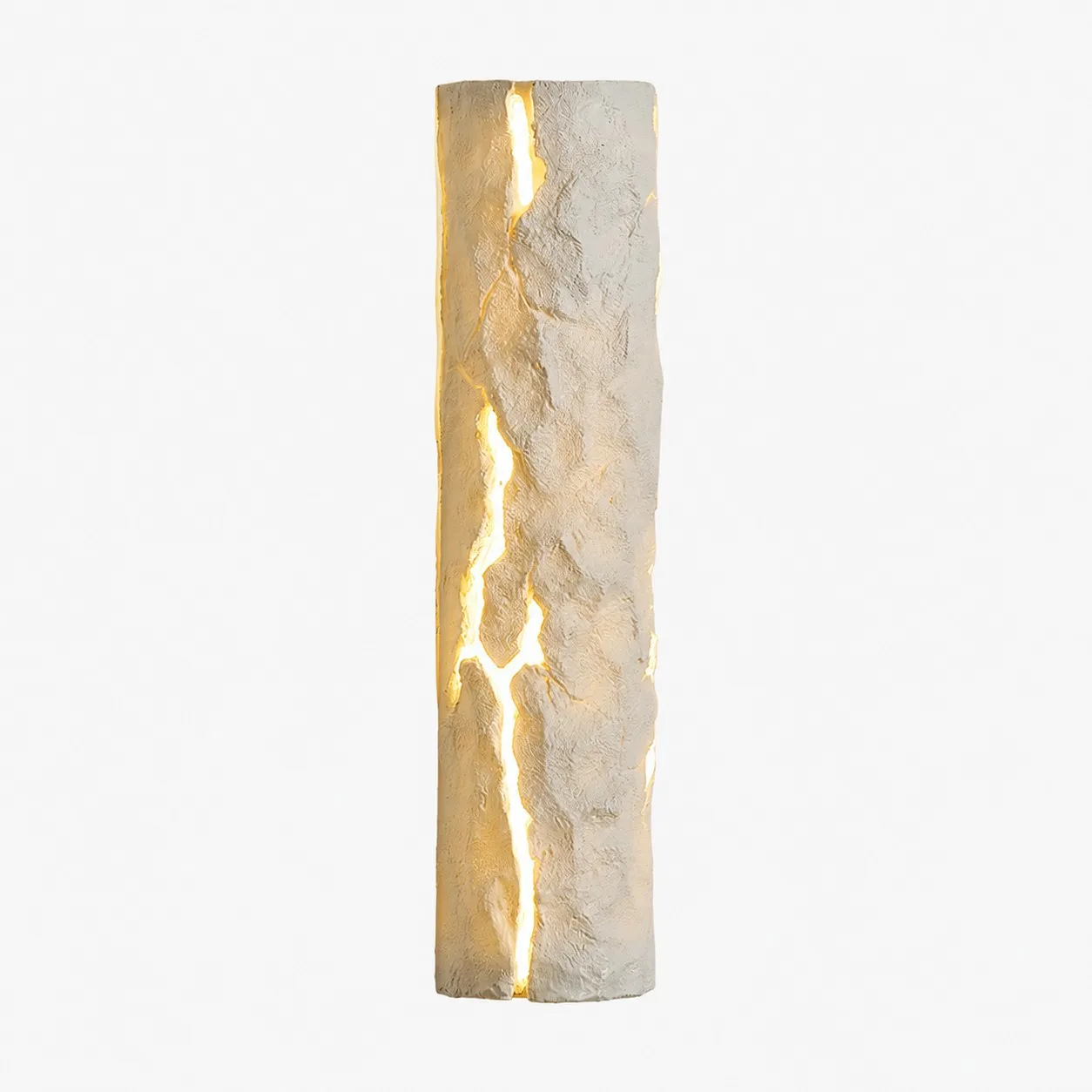 sku white resin crack wall light