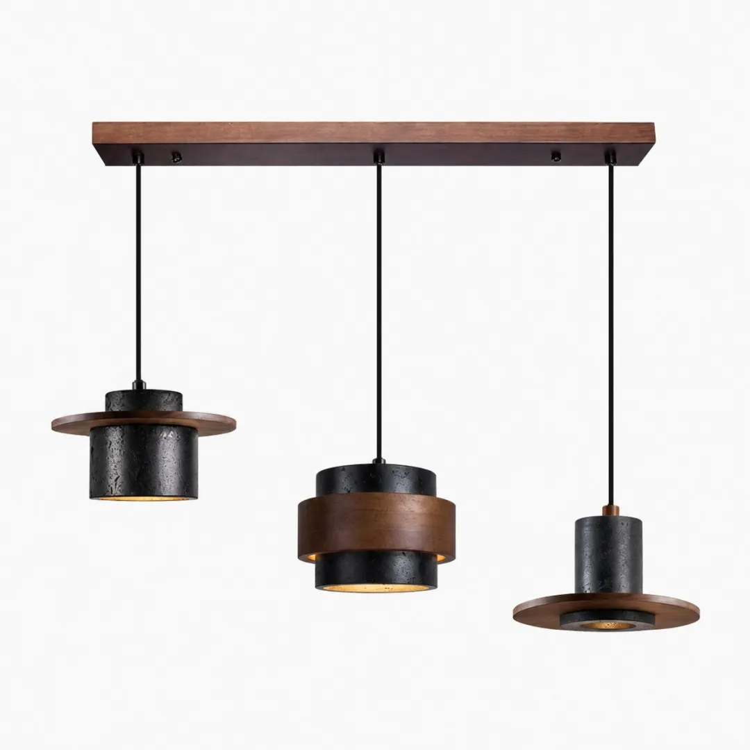 Black and Walnut · Mixed · 3 Heads · Linear