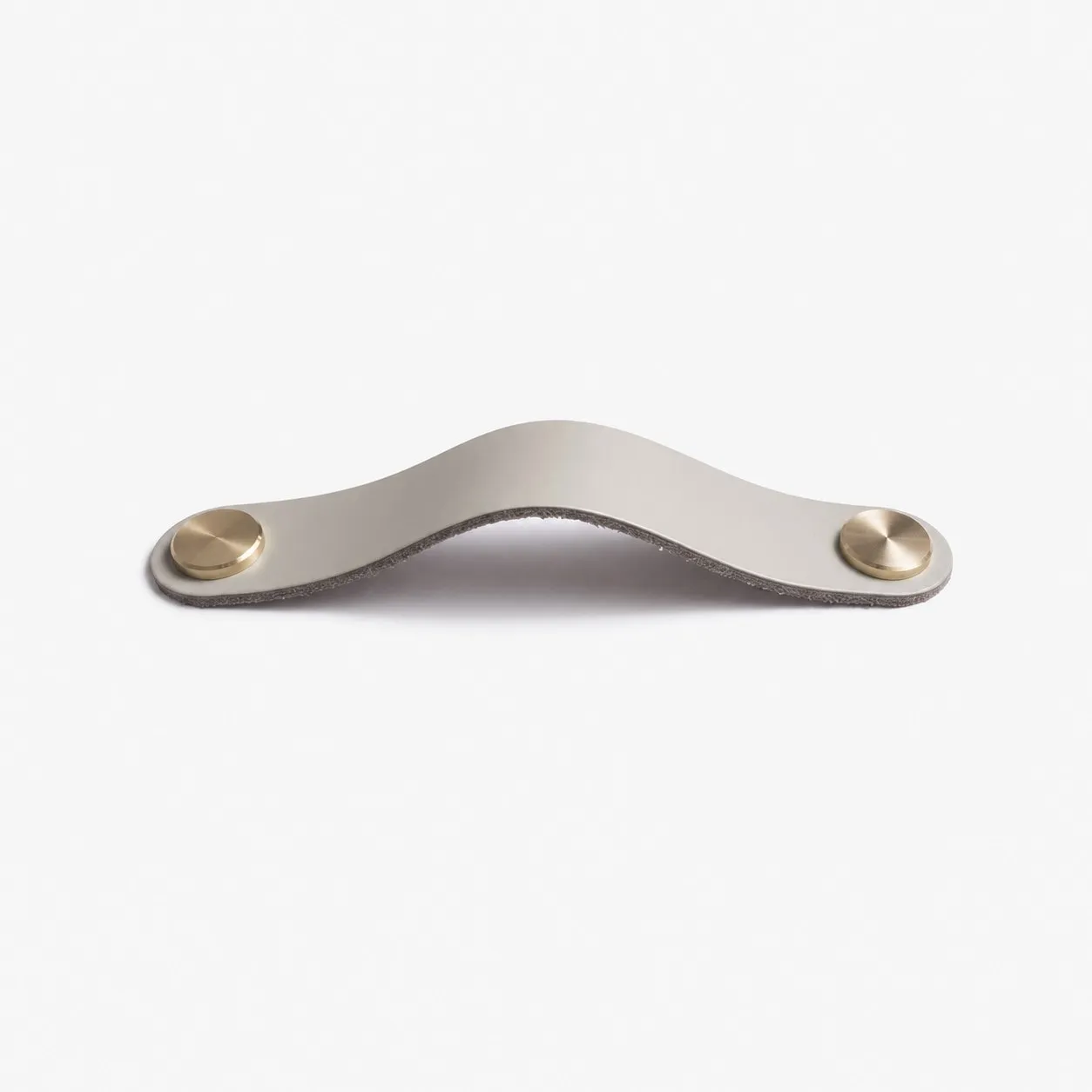 Cowhide leather and brass cabinet pull handle color and size option